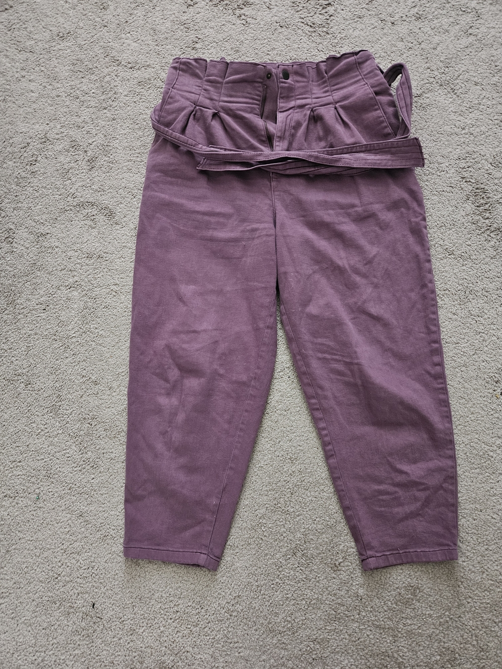 Universal Thread Mauve-Purple Paperbag Waist Pants